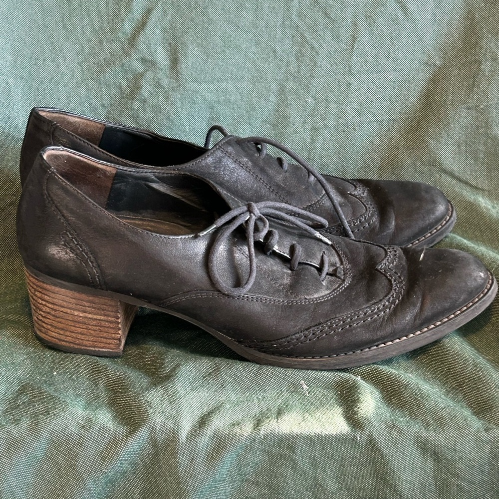 Paul Green Black Leather Shoes